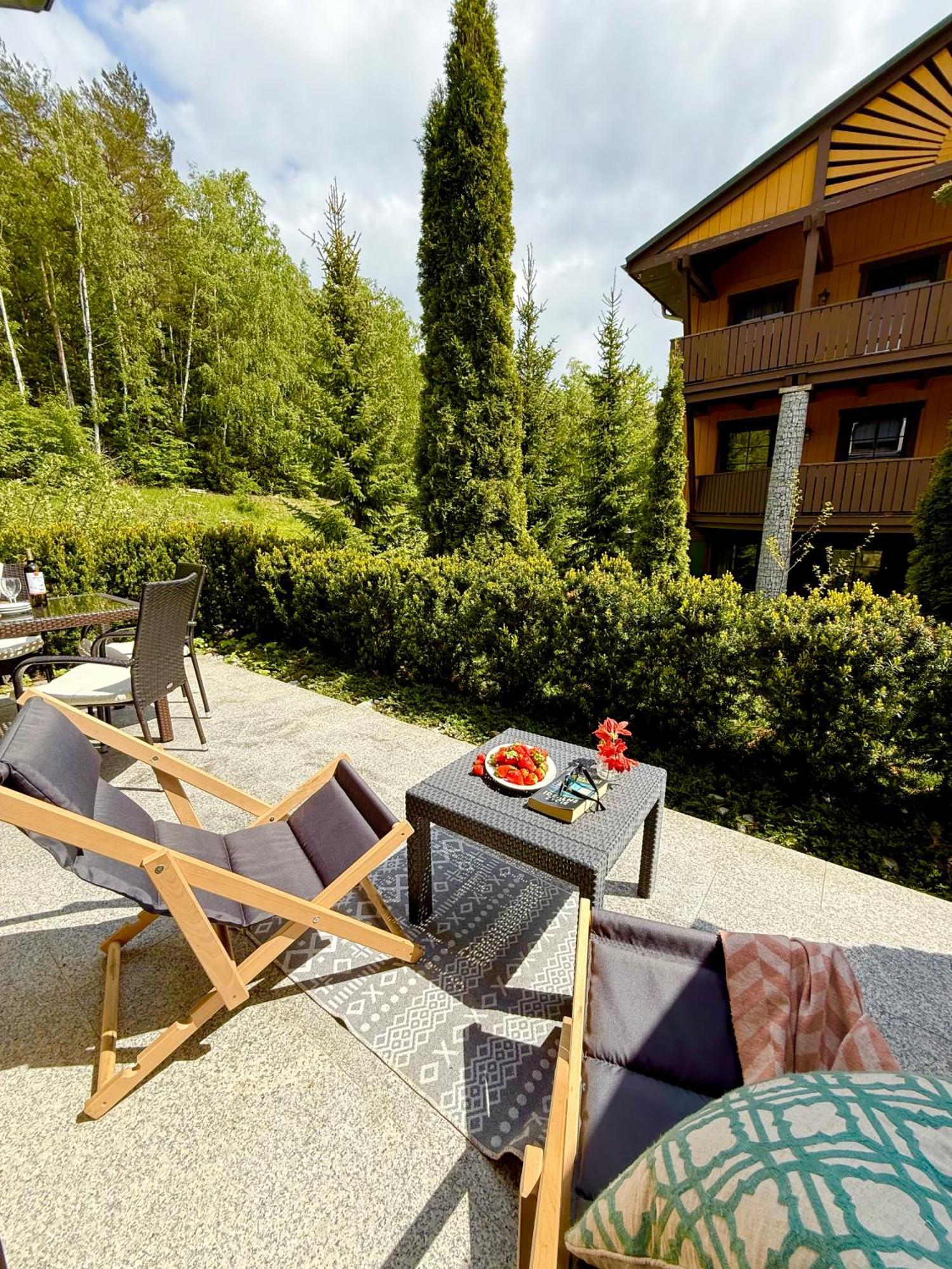 Viking Valley Suite: Garden Terrace, Garage & Wellness Access Apartment Szklarska Poreba